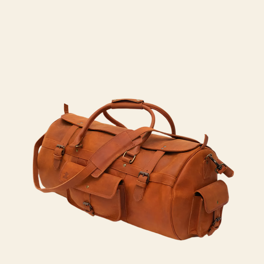 All leather duffle bag sale