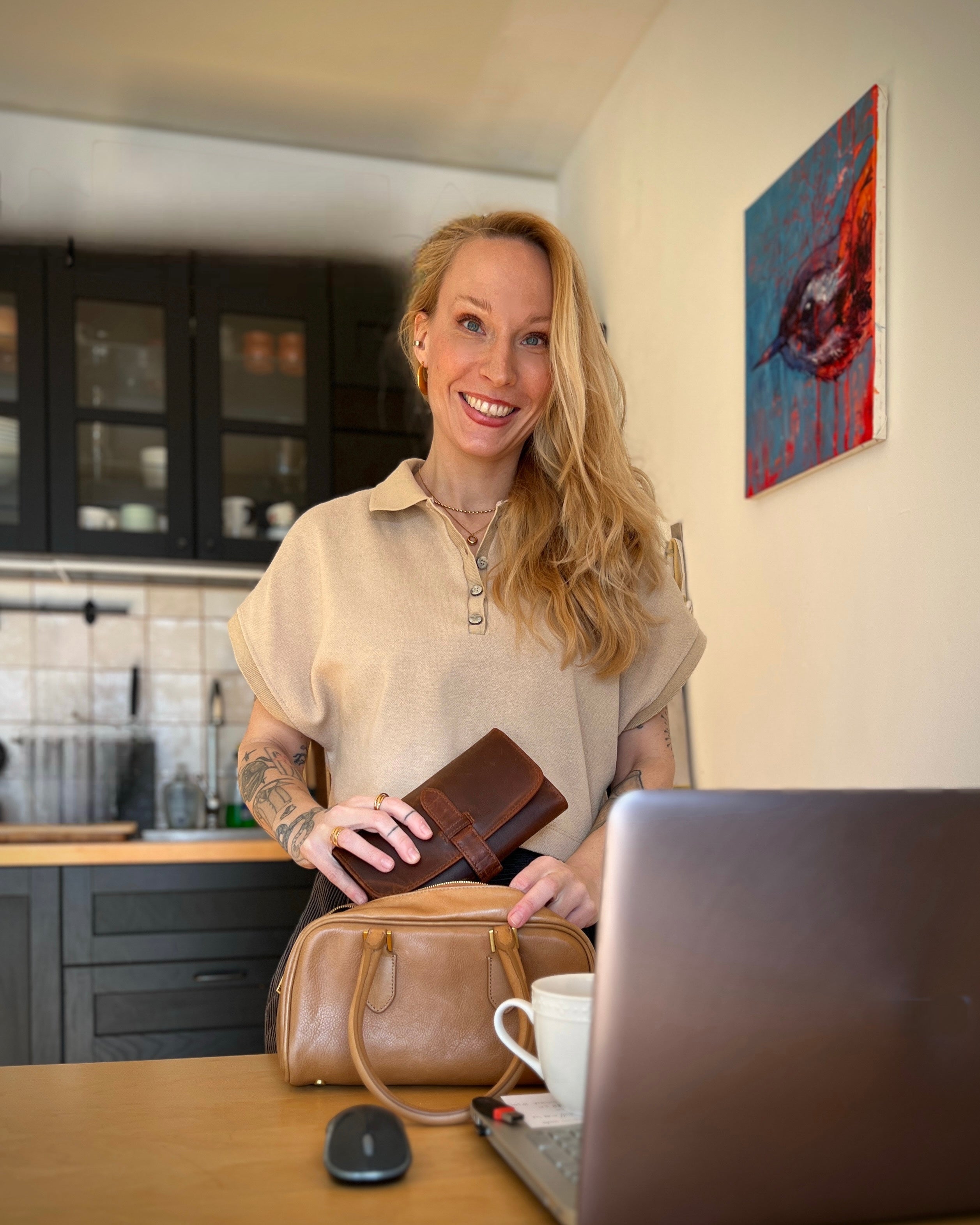 FULL GRAIN COW LEATHER FEMALE WALLET