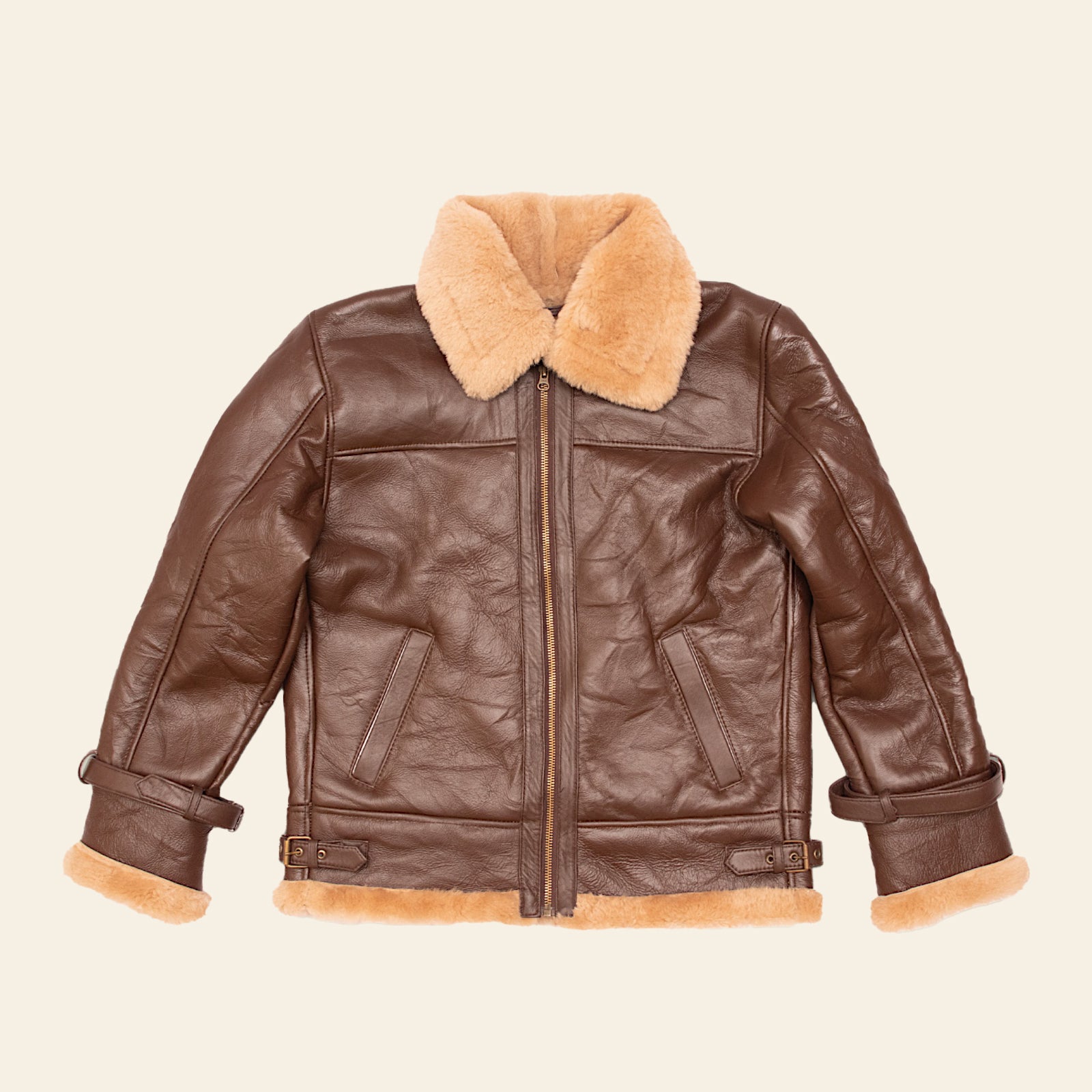 B3 sheepskin male Bomber Jacket