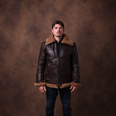 B3 sheepskin male Bomber Jacket