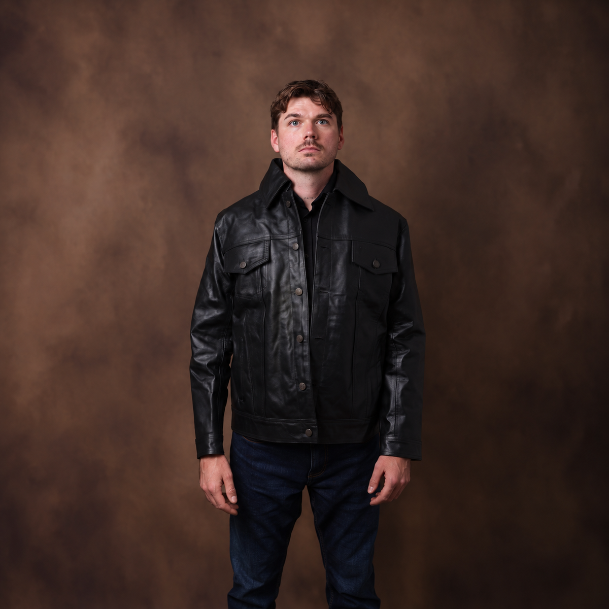 Fullgrain cowhide leather jacket