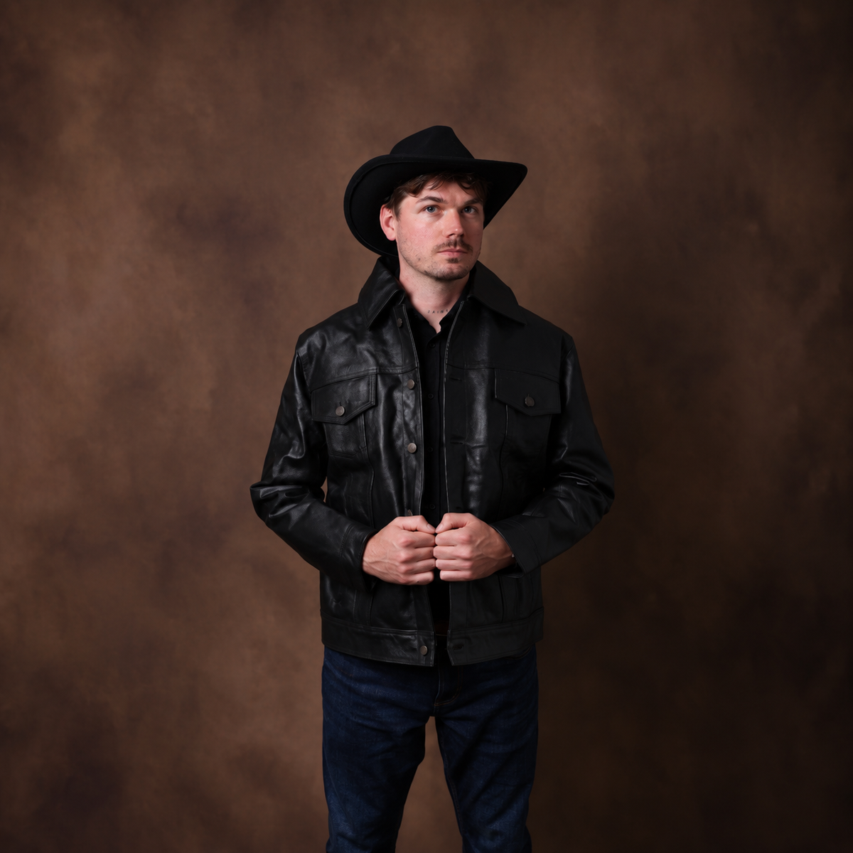 Fullgrain cowhide leather jacket