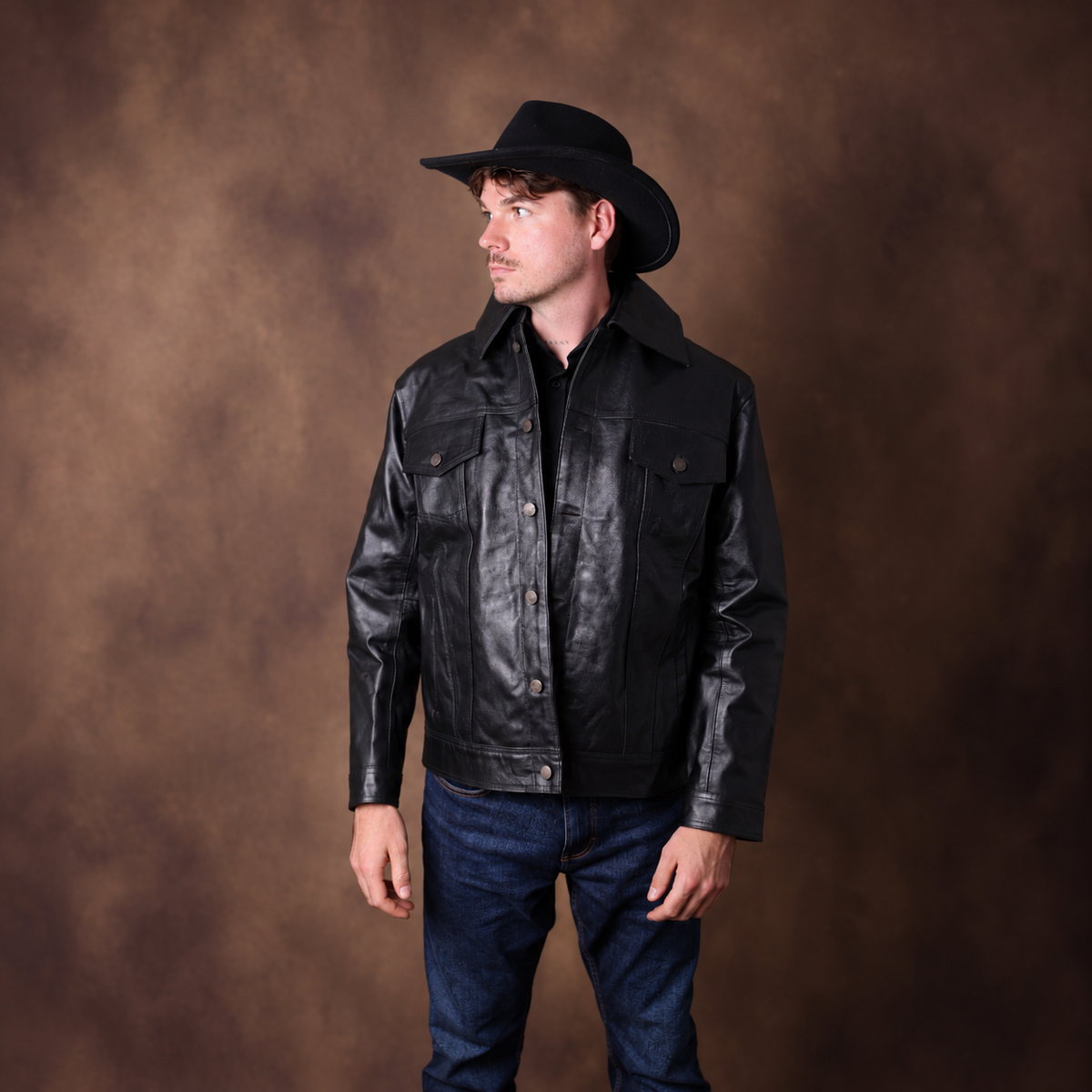 Fullgrain cowhide leather jacket