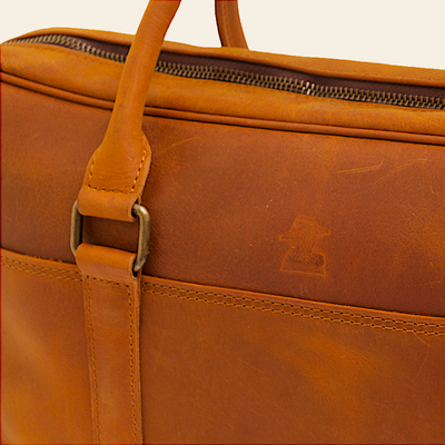 LAPTOP BAG HANDMADE FULLGRAIN BUFFALO LEATHER