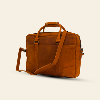 LAPTOP BAG HANDMADE FULLGRAIN BUFFALO LEATHER