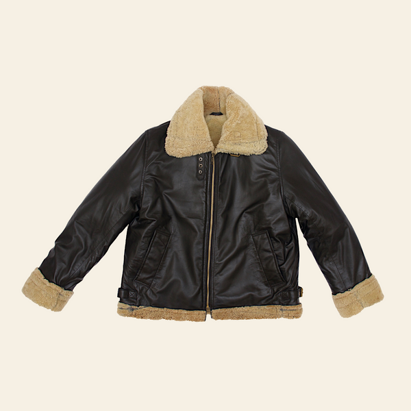 Calfskin female bomber jacket