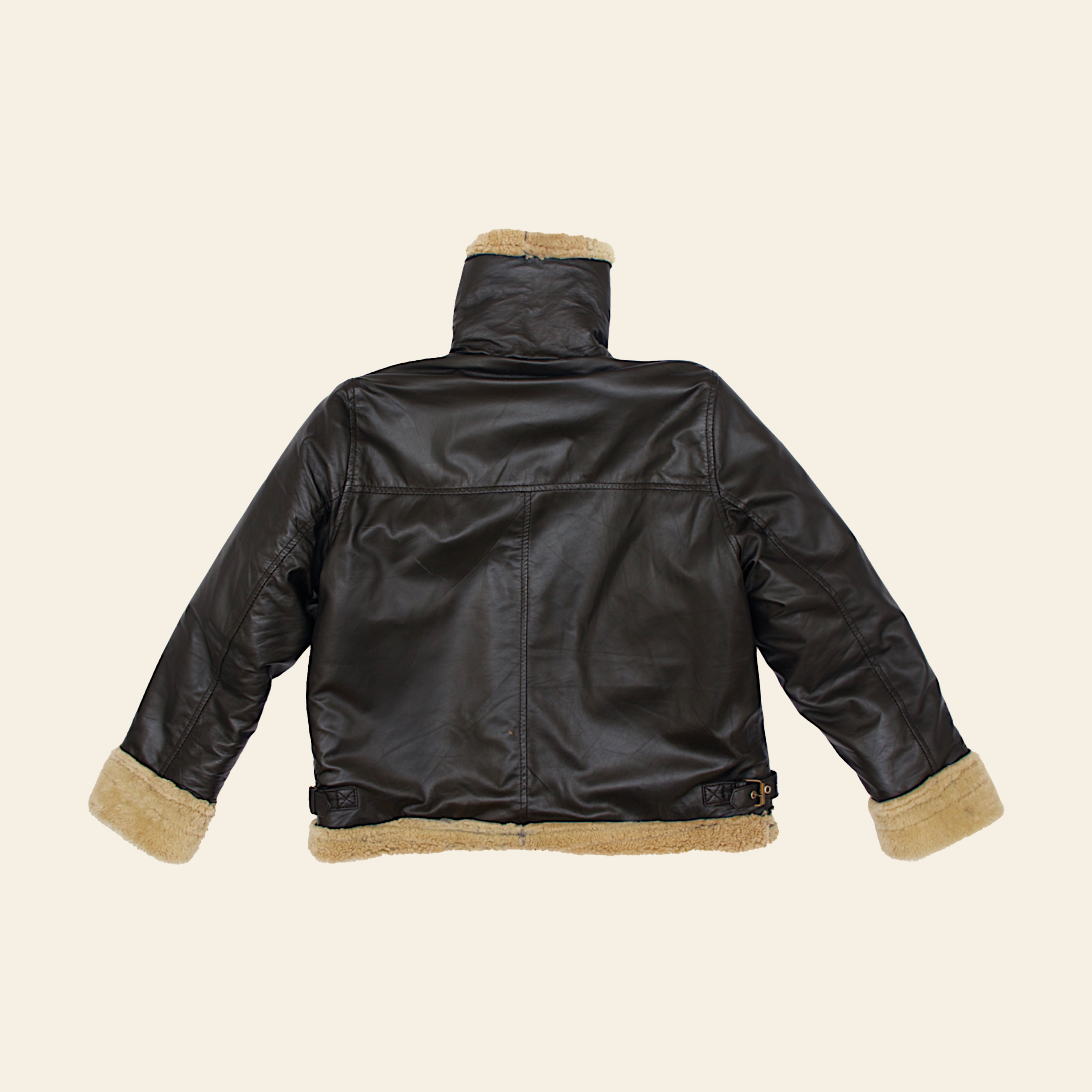 Calfskin female bomber jacket