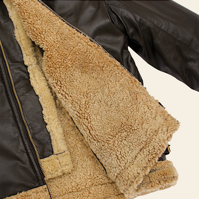 Calfskin female bomber jacket