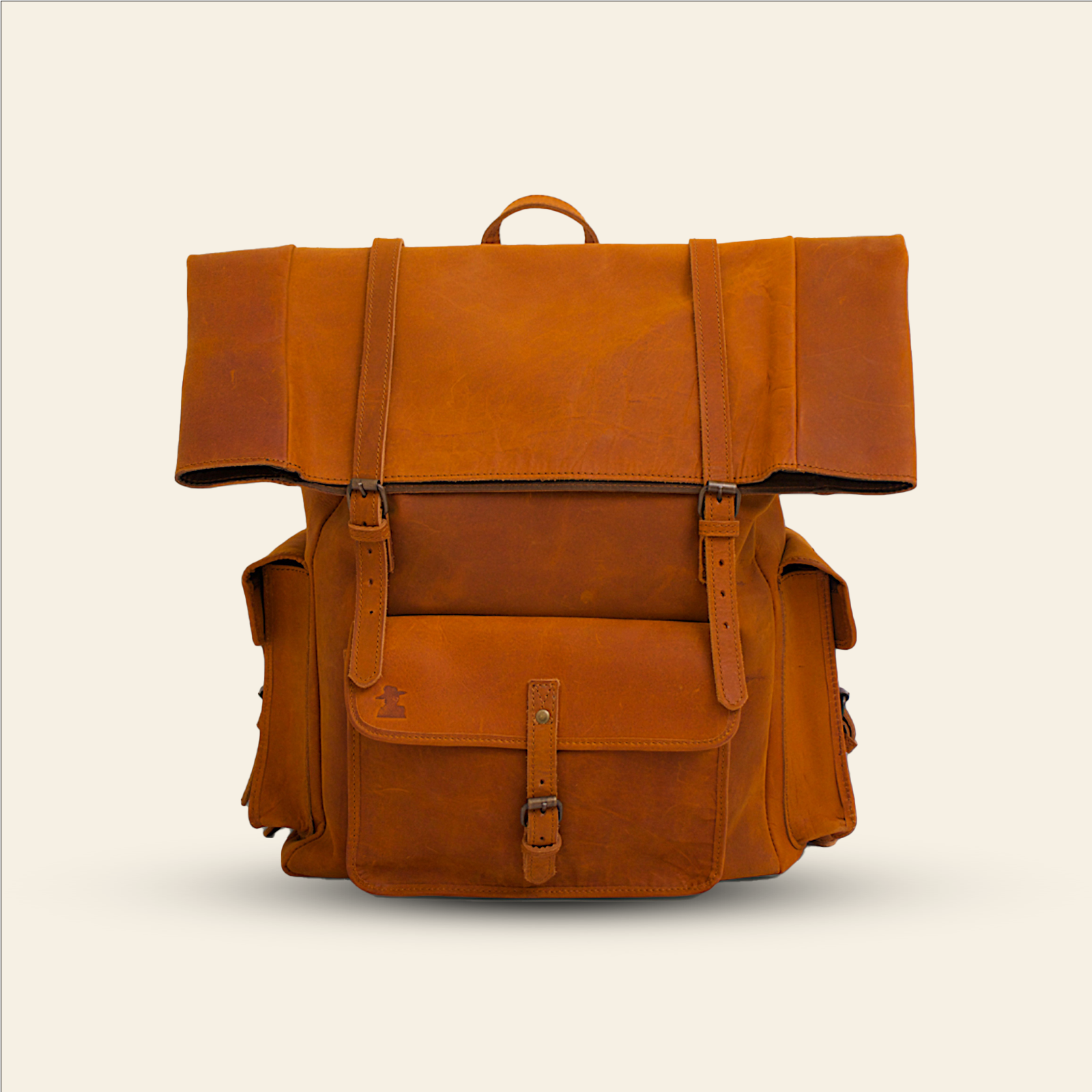 FULLGRAIN BUFFALO MALE LEATHER BACKPACK