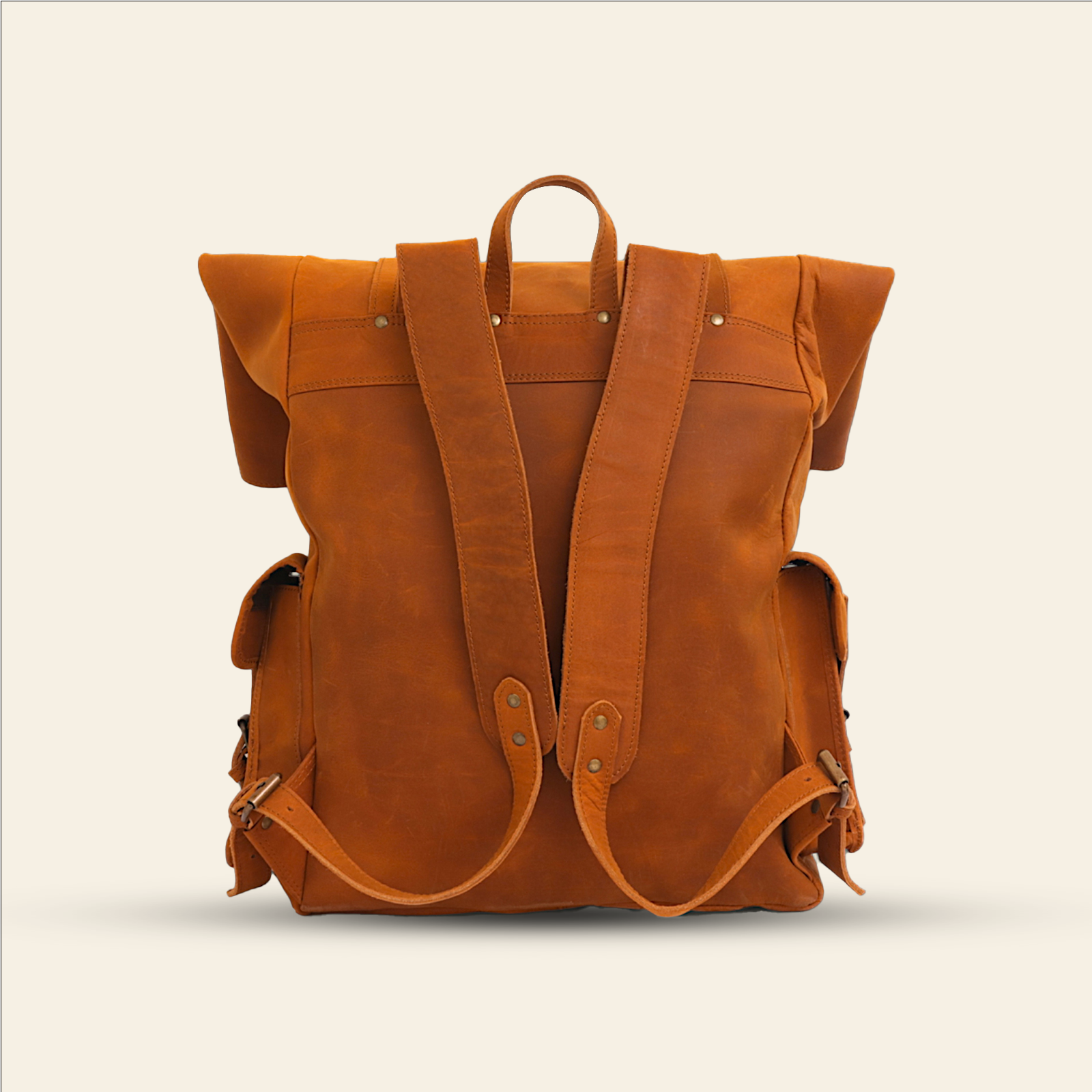FULLGRAIN BUFFALO MALE LEATHER BACKPACK