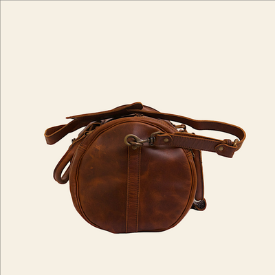 Reisetasche aus vollnarbigem Buffalo Oil Pullup-Leder