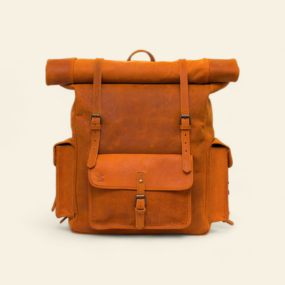 FULLGRAIN BUFFALO MALE LEATHER BACKPACK