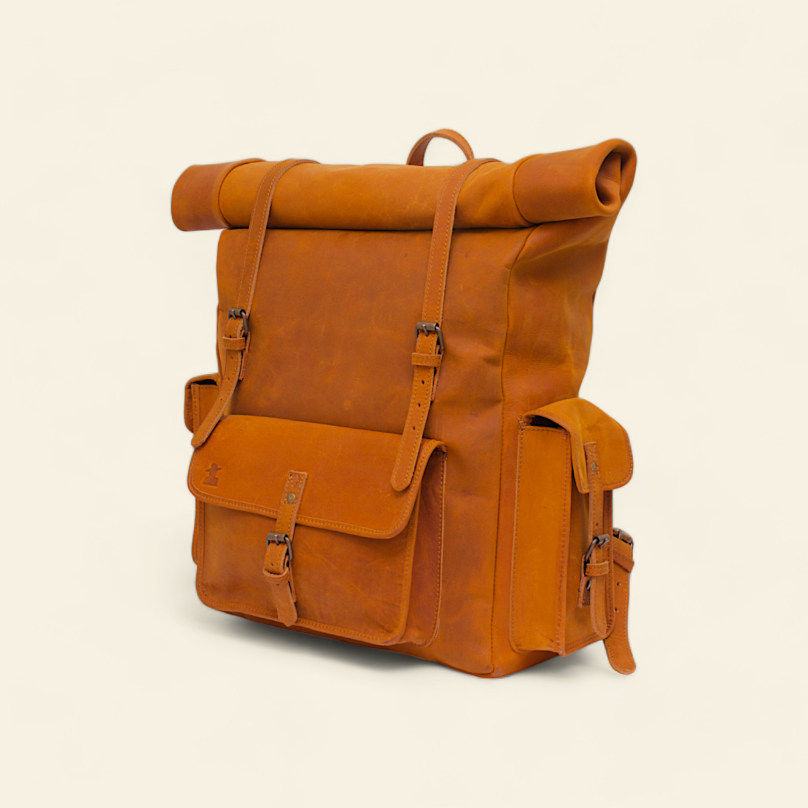 FULLGRAIN BUFFALO MALE LEATHER BACKPACK