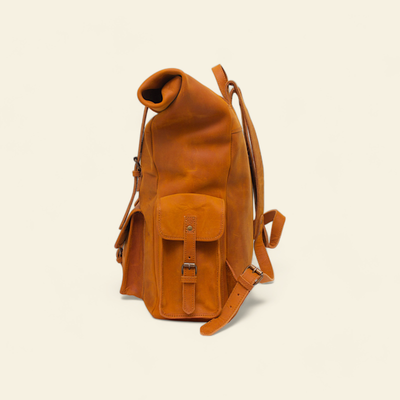 FULLGRAIN BUFFALO MALE LEATHER BACKPACK