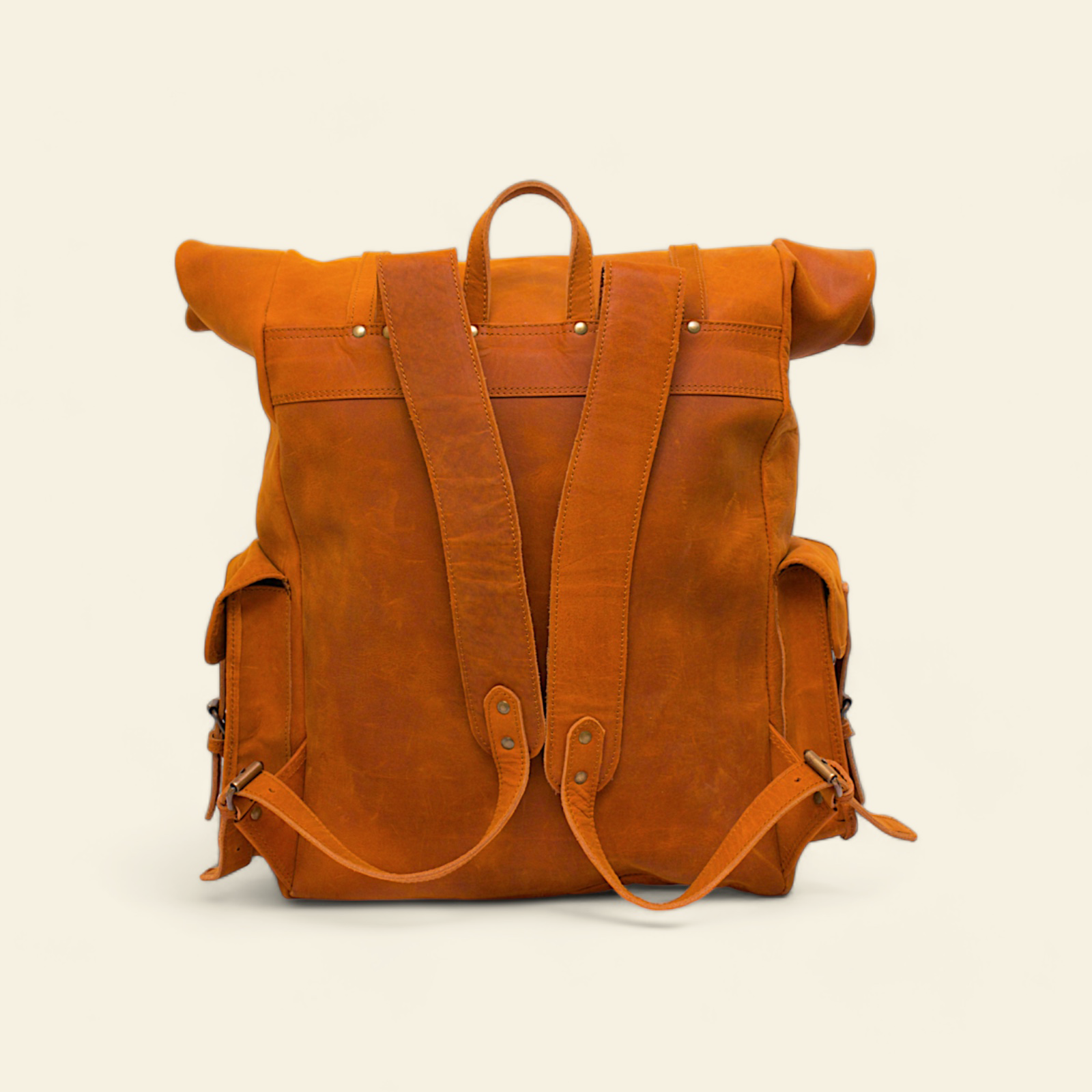 FULLGRAIN BUFFALO MALE LEATHER BACKPACK