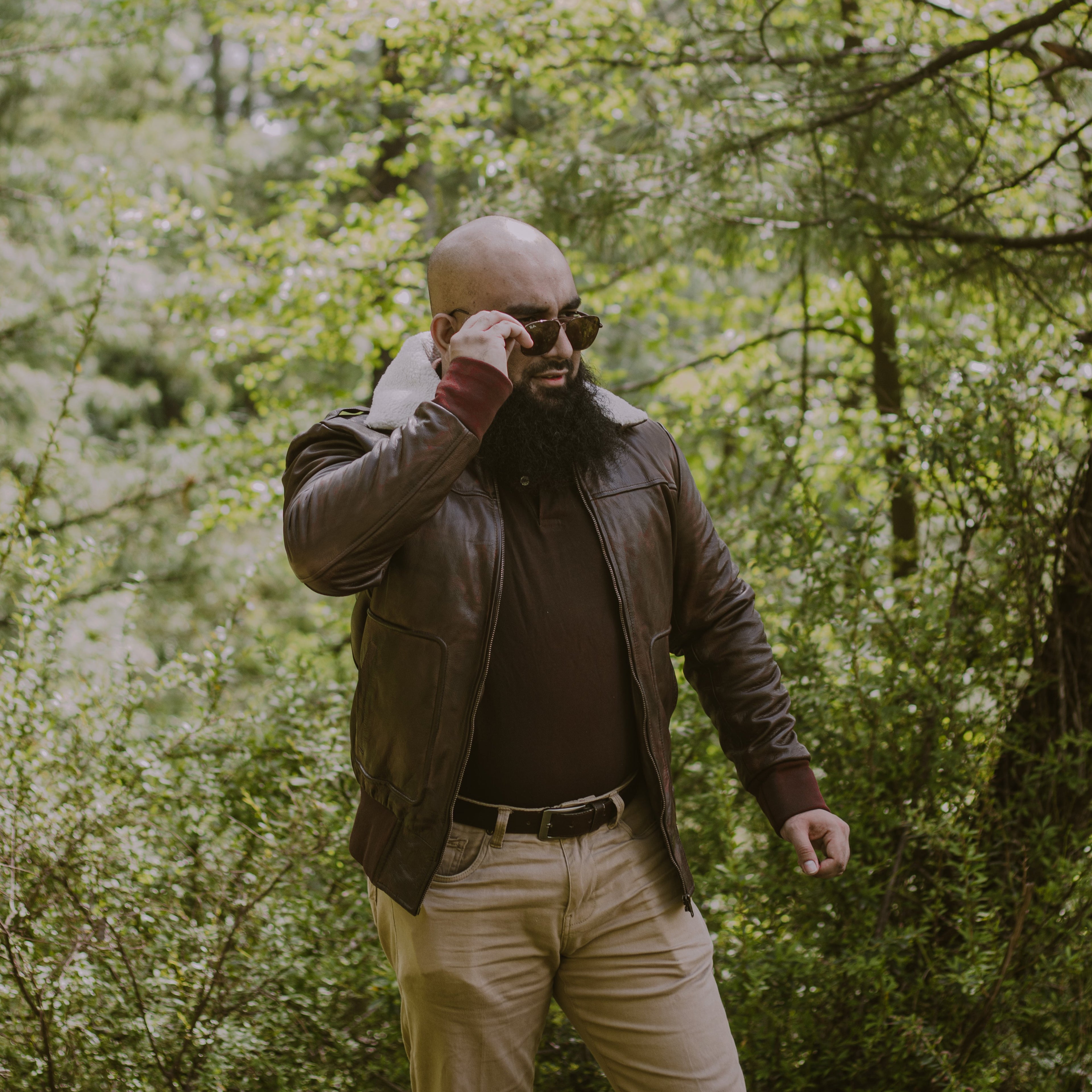 Rugged Sheepskin A-2 Bomber jacket