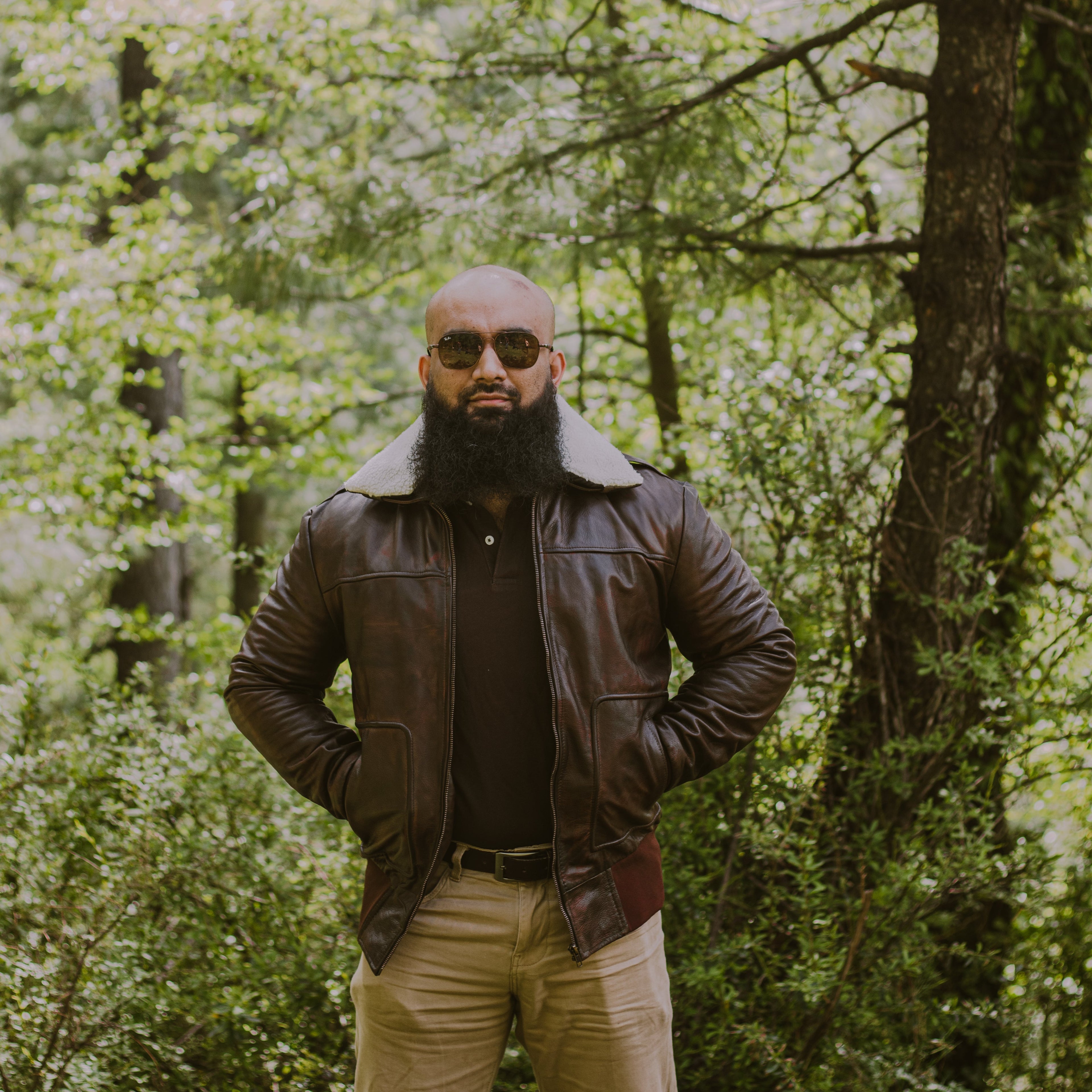 Rugged Sheepskin A-2 Bomber jacket