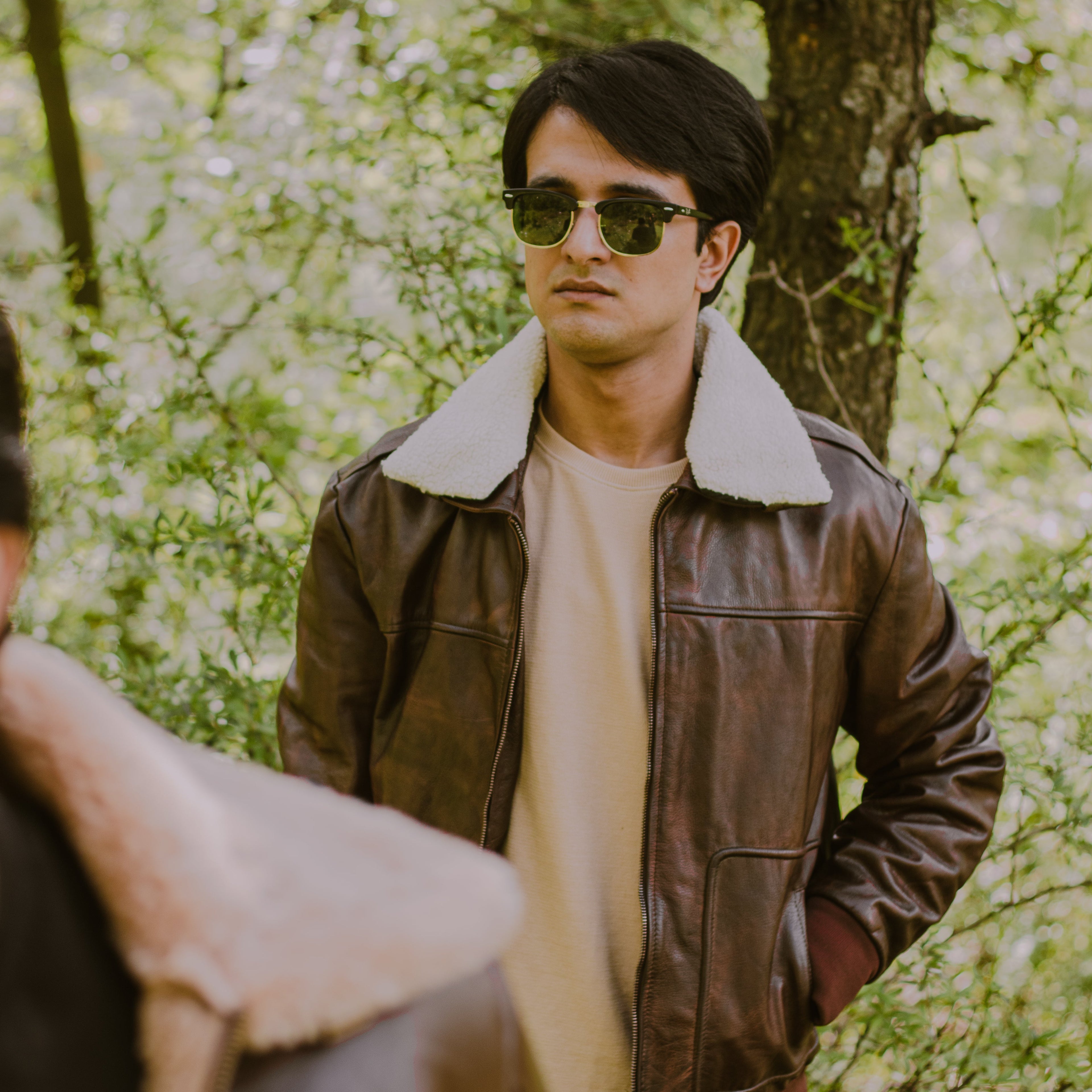 Rugged Sheepskin A-2 Bomber jacket