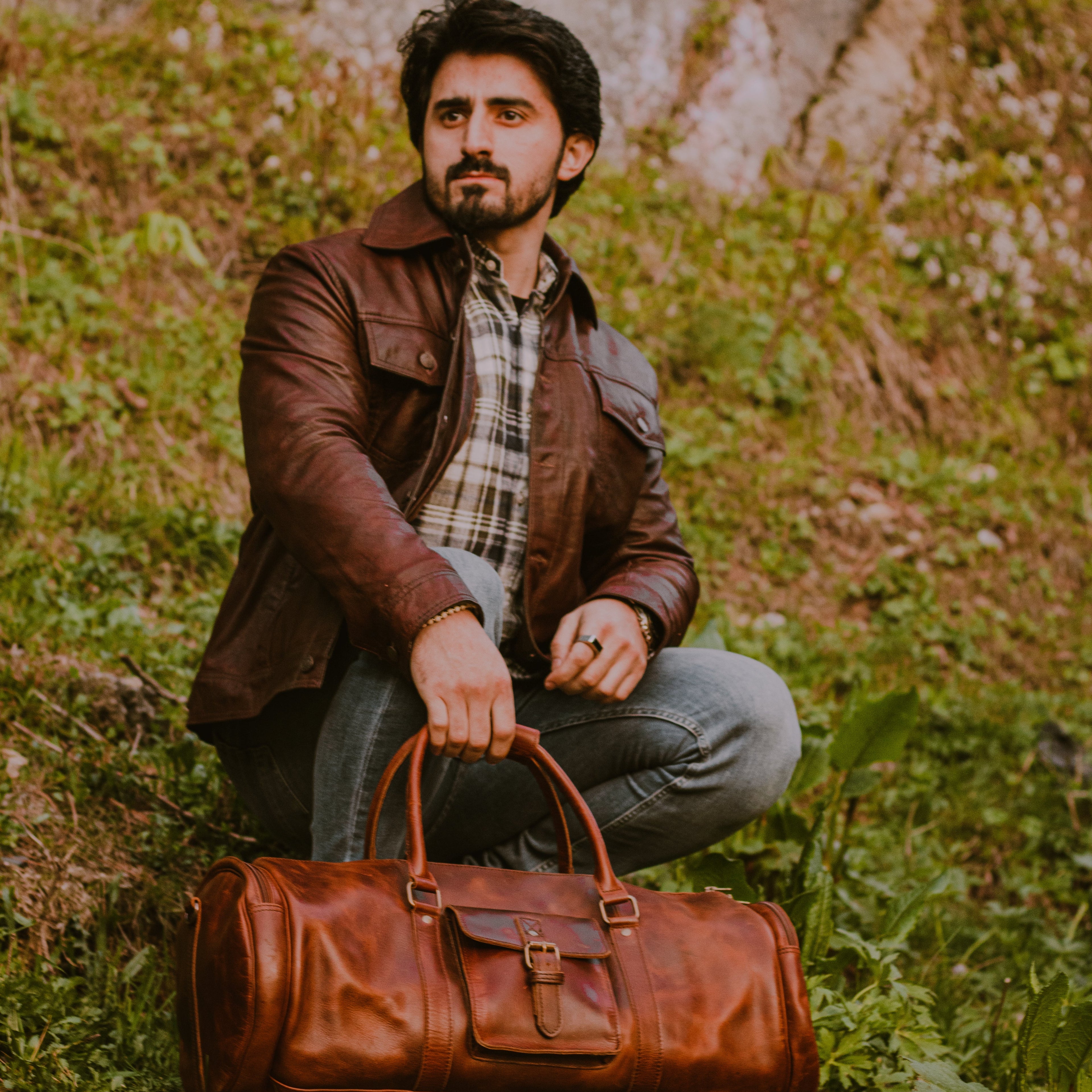 Fullgrain Goatskin Leather Jacket