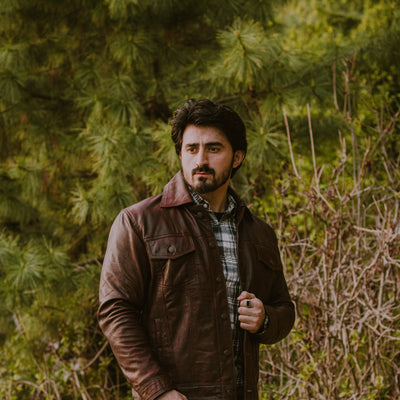 Fullgrain Goatskin Leather Jacket