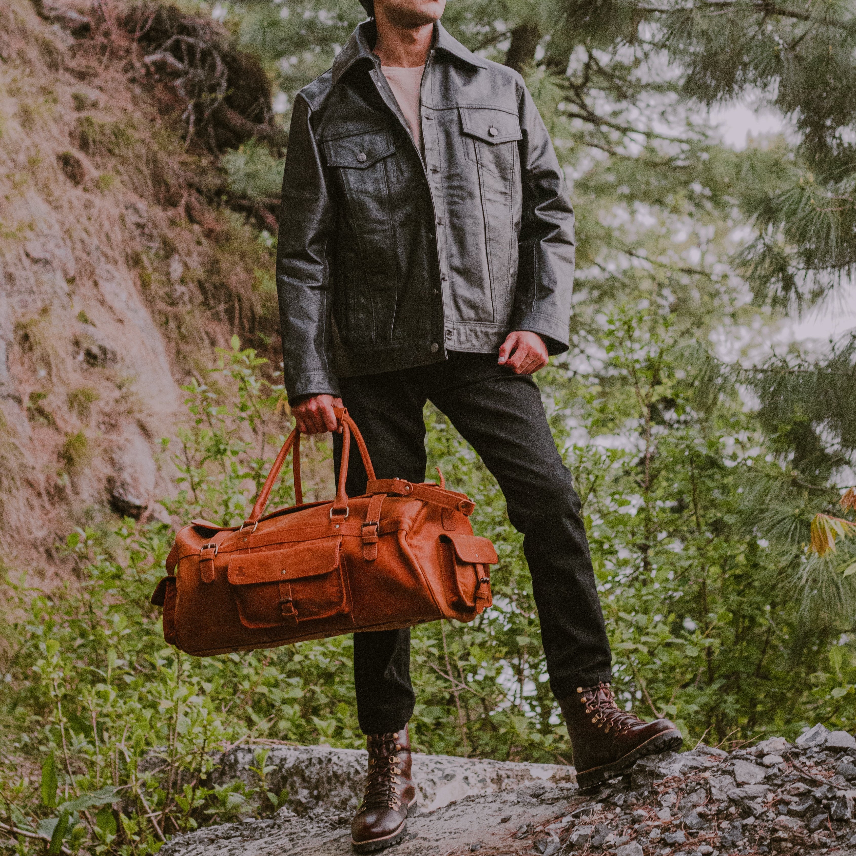 Fullgrain cowhide leather jacket