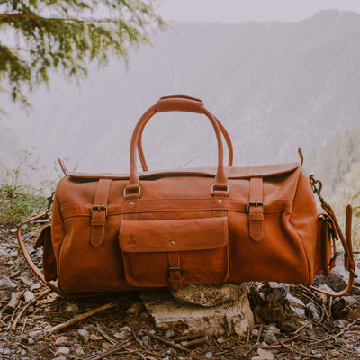 FULLGRAIN BUFFALO LEATHER DUFFLE BAG