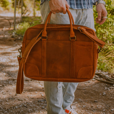 LAPTOP BAG HANDMADE FULLGRAIN BUFFALO LEATHER