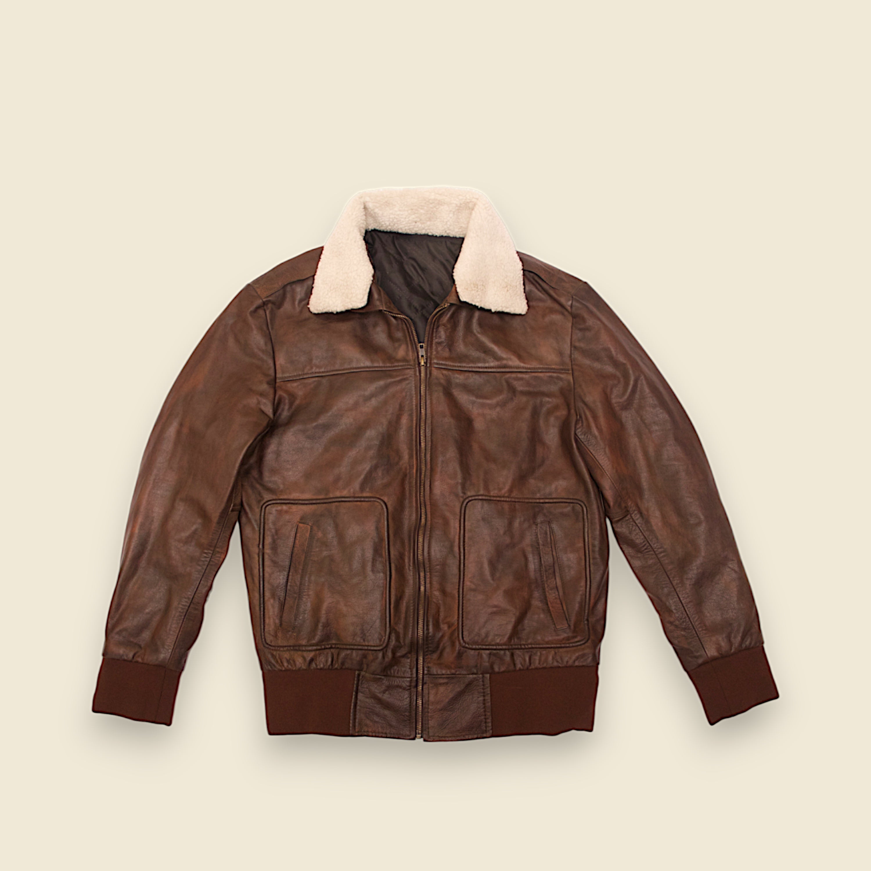 Rugged Sheepskin A-2 Bomber jacket