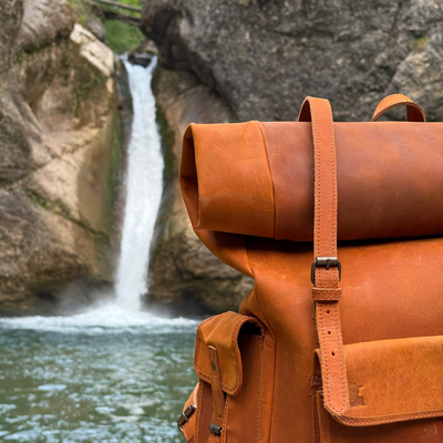 FULLGRAIN BUFFALO MALE LEATHER BACKPACK