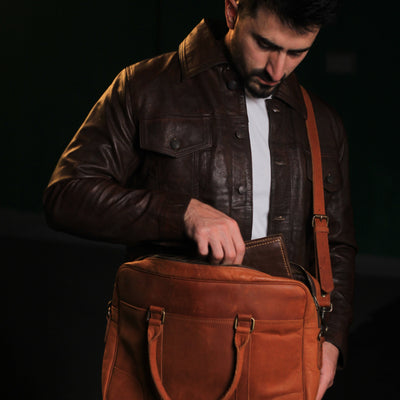 Fullgrain Goatskin Leather Jacket