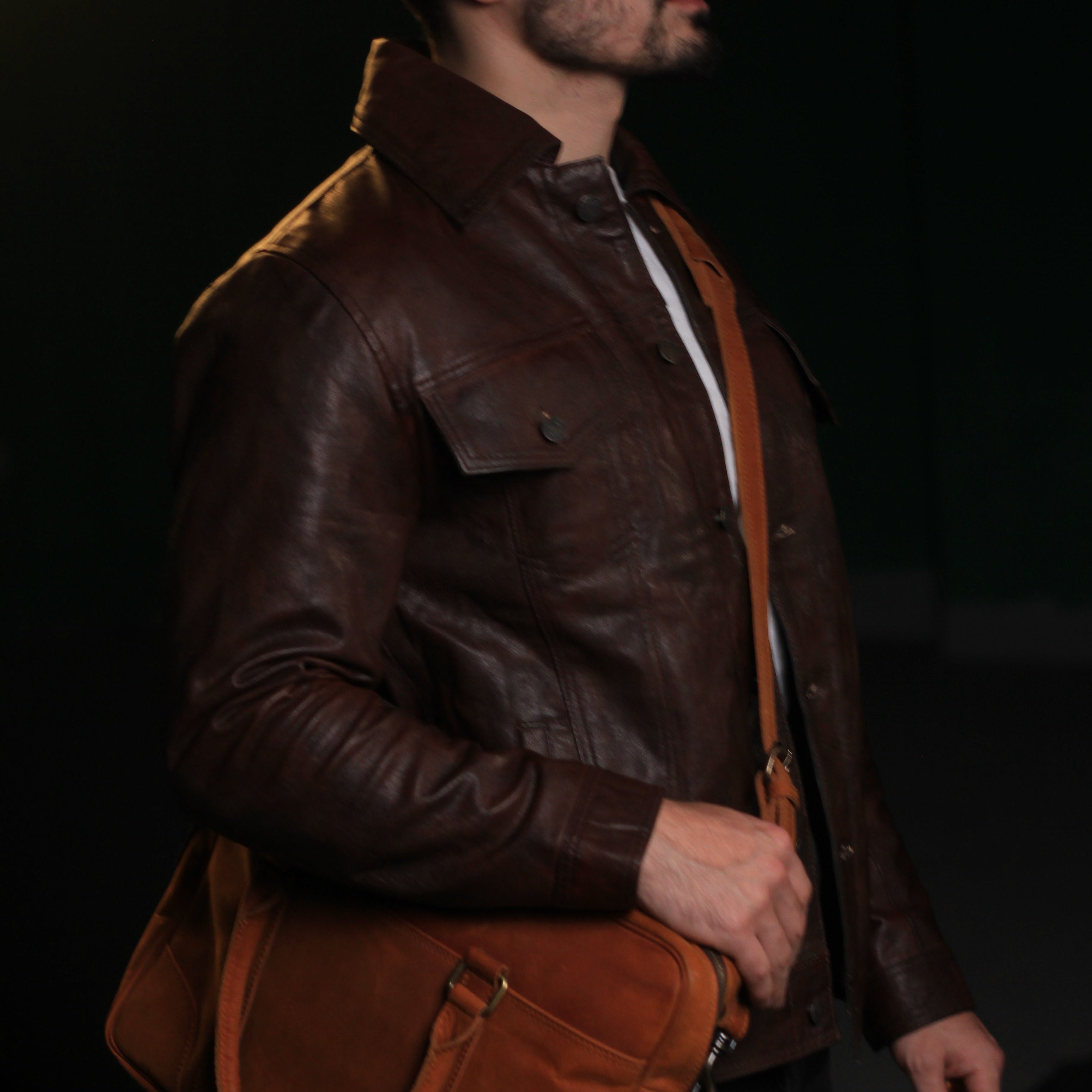 Fullgrain Goatskin Leather Jacket