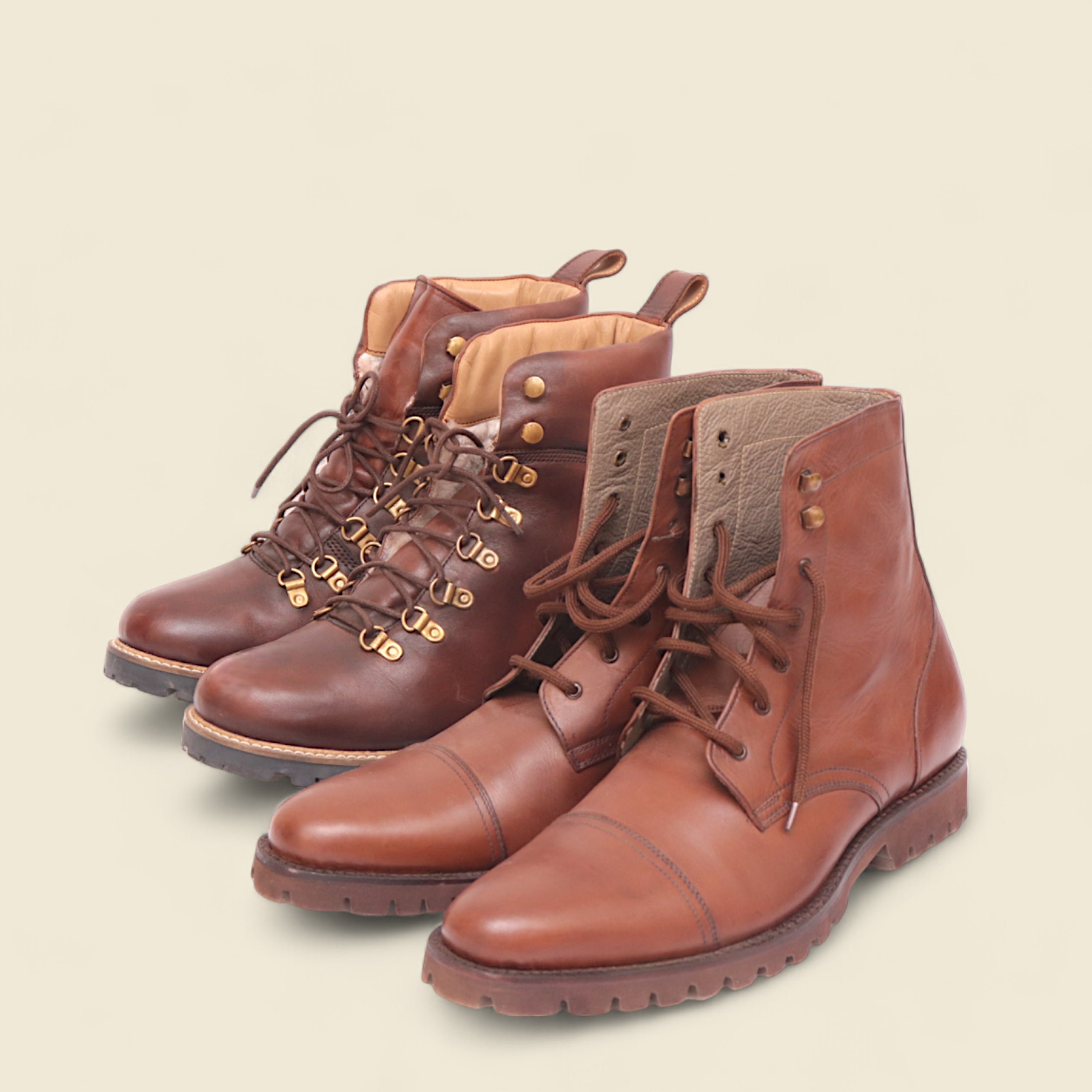 FULL GRAIN COW LEATHER SEMI-FORMAL BOOTS / SHOES