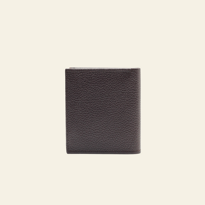 Dark BrownFull-Grain Leather Bifold Wallet
