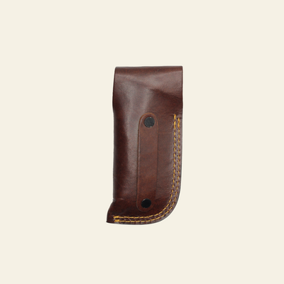 Folding Hunting & Bushcraft Knife with Leather Sheath