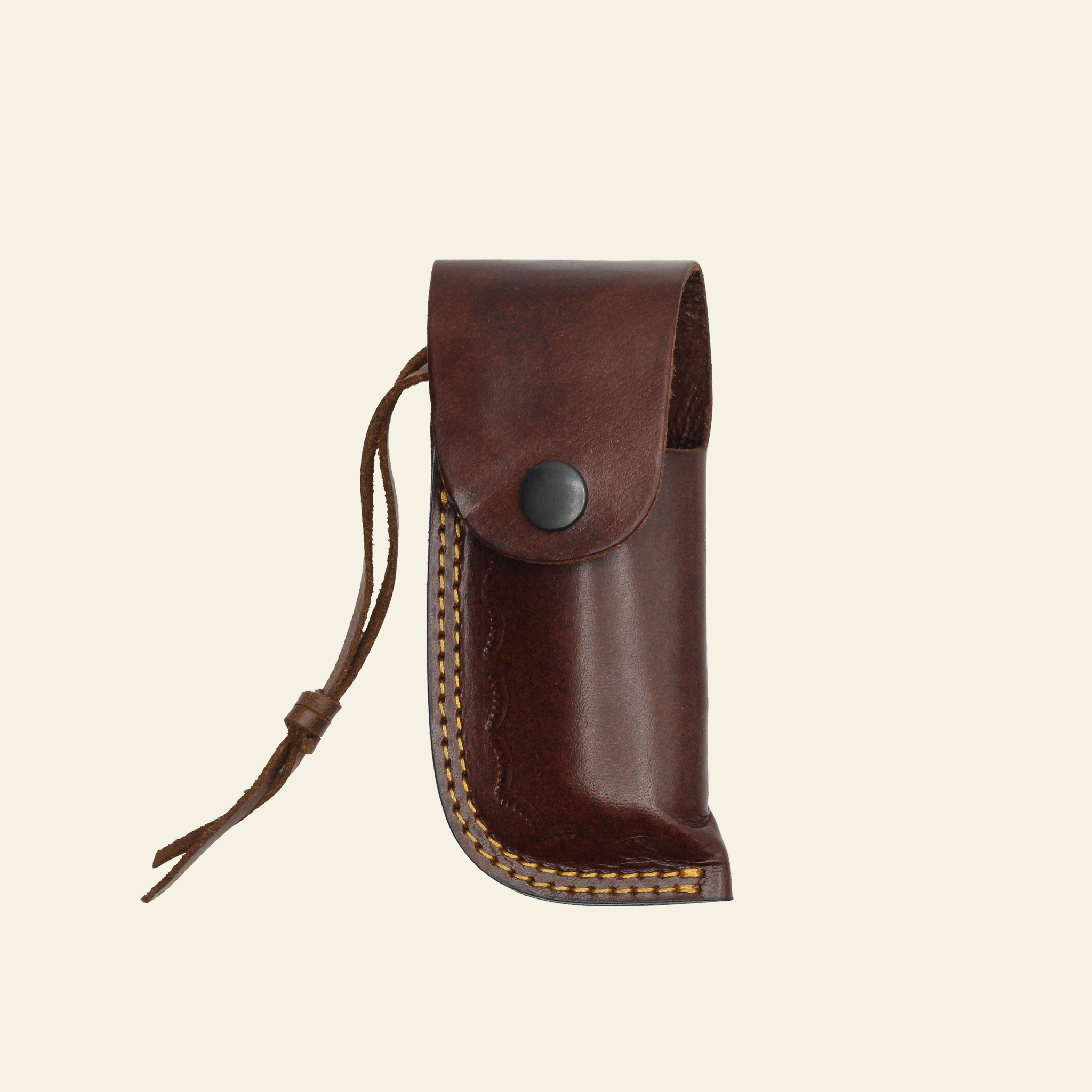 Folding Hunting & Bushcraft Knife with Leather Sheath
