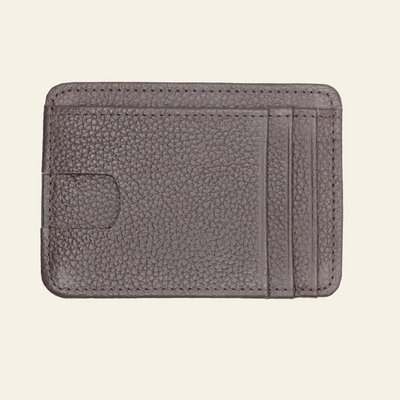 Dark Brown Full-Grain Leather Mid-Size Card Holder