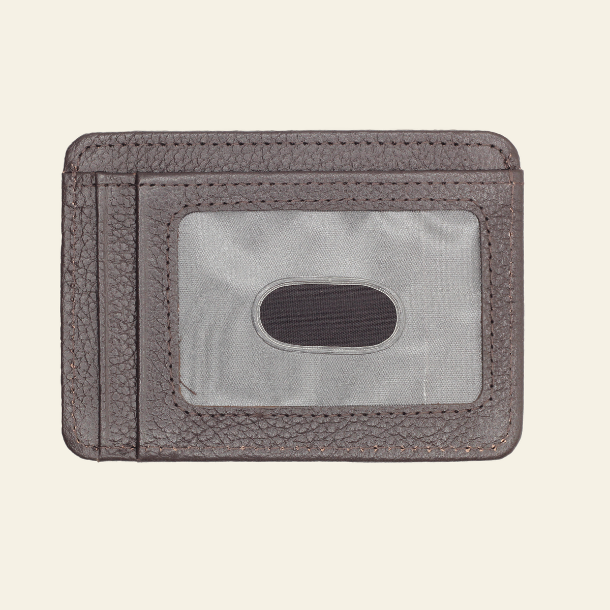 Dark Brown Full-Grain Leather Mid-Size Card Holder