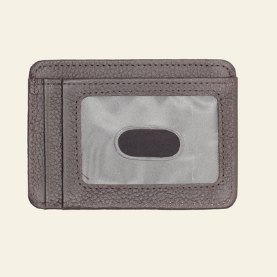 Dark Brown Full-Grain Leather Mid-Size Card Holder