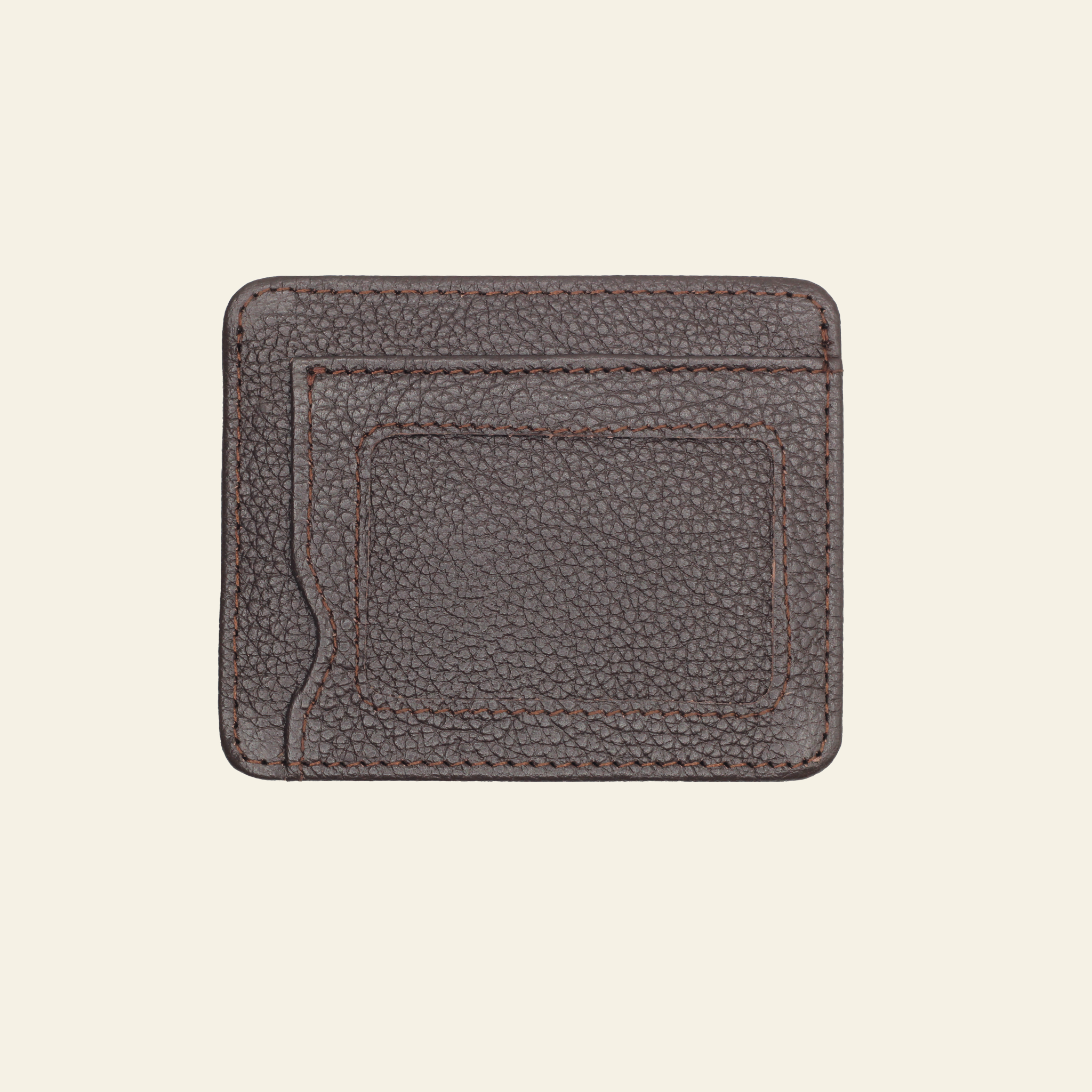 Dark Brown Full Grain Cow Leather Card Holder | Frontineers