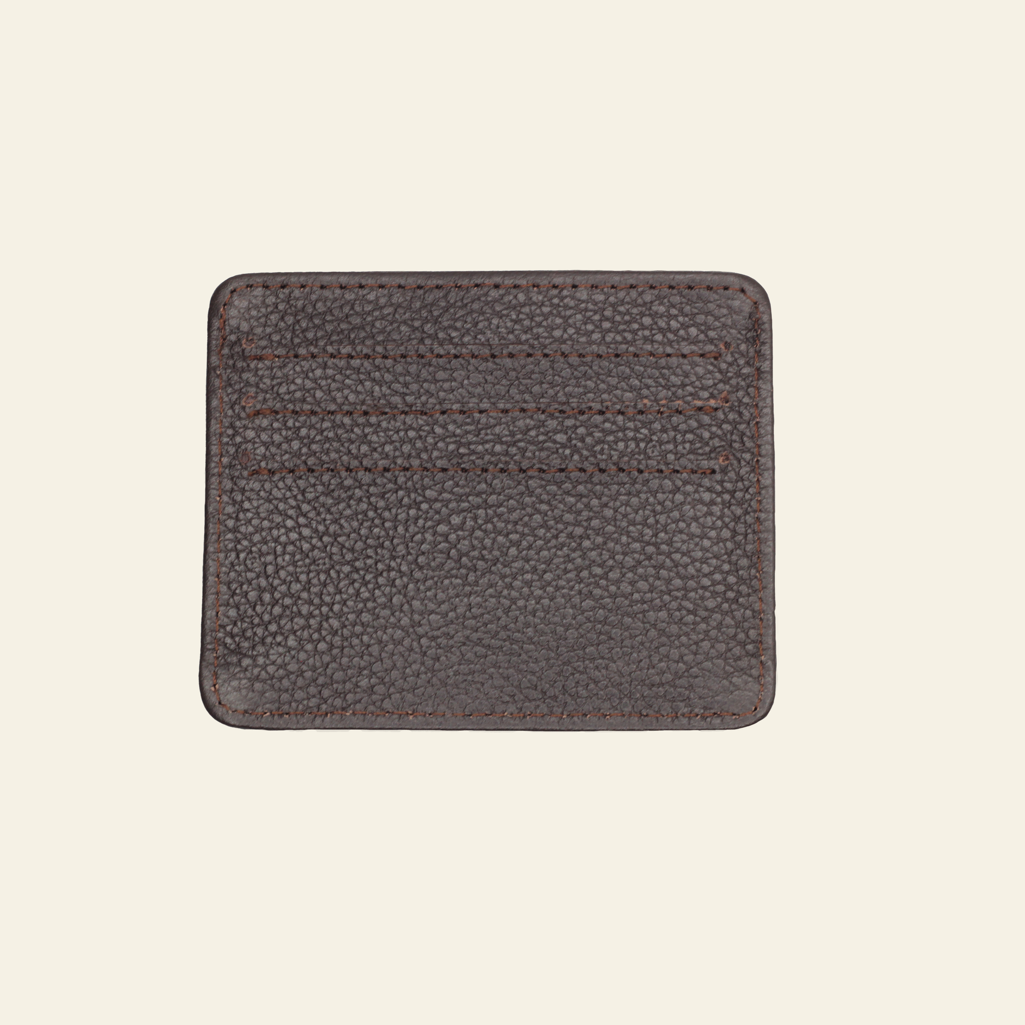 Dark Brown Full Grain Cow Leather Card Holder | Frontineers