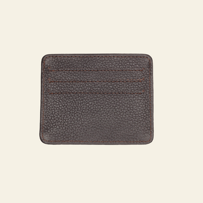 Dark Brown Full Grain Cow Leather Card Holder | Frontineers