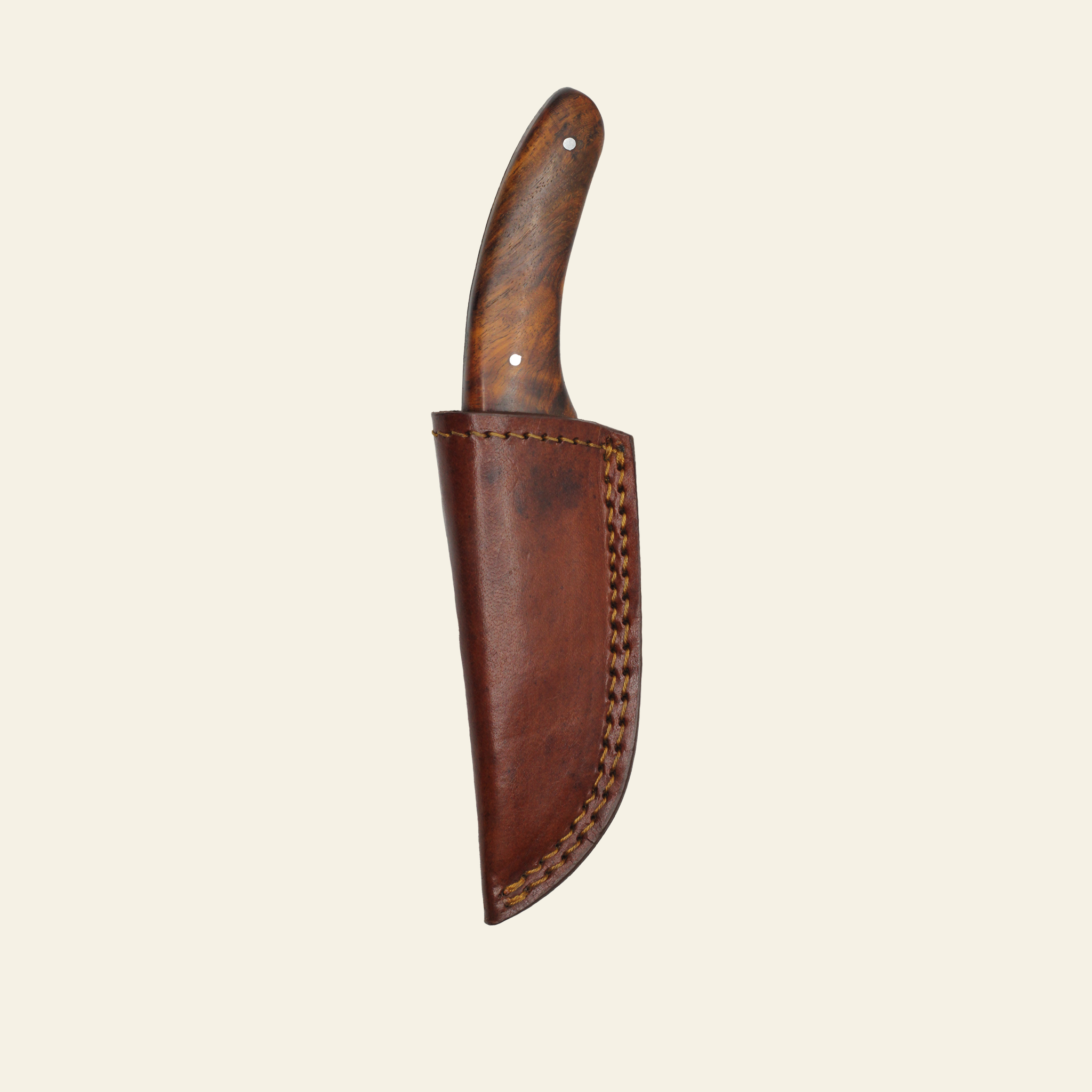 Fixed Blade Skinning Knife with Leather Sheath