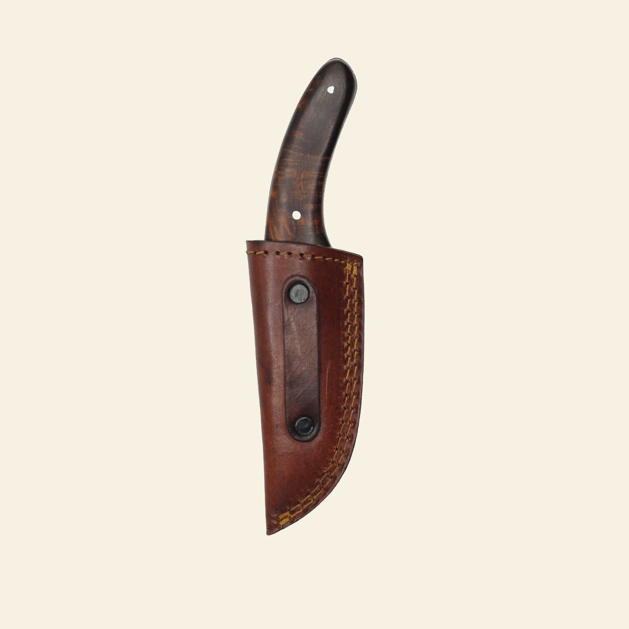 Fixed Blade Skinning Knife with Leather Sheath