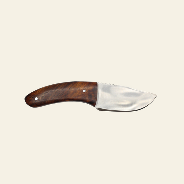 Fixed Blade Skinning Knife with Leather Sheath