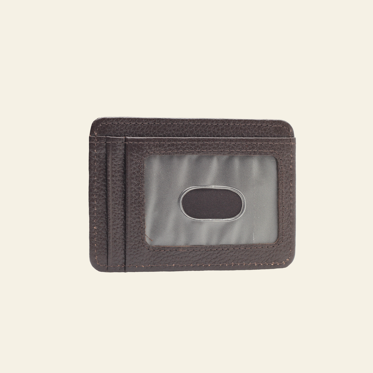 Dark Brown Full-Grain Leather Mid-Size Card Holder