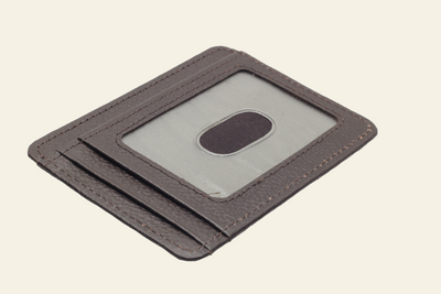 Dark Brown Full-Grain Leather Mid-Size Card Holder