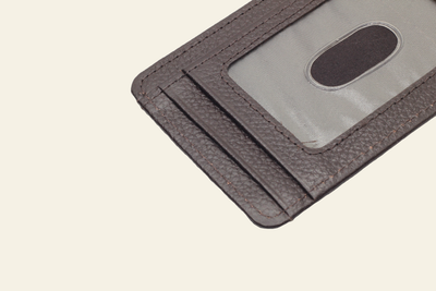 Dark Brown Full-Grain Leather Mid-Size Card Holder