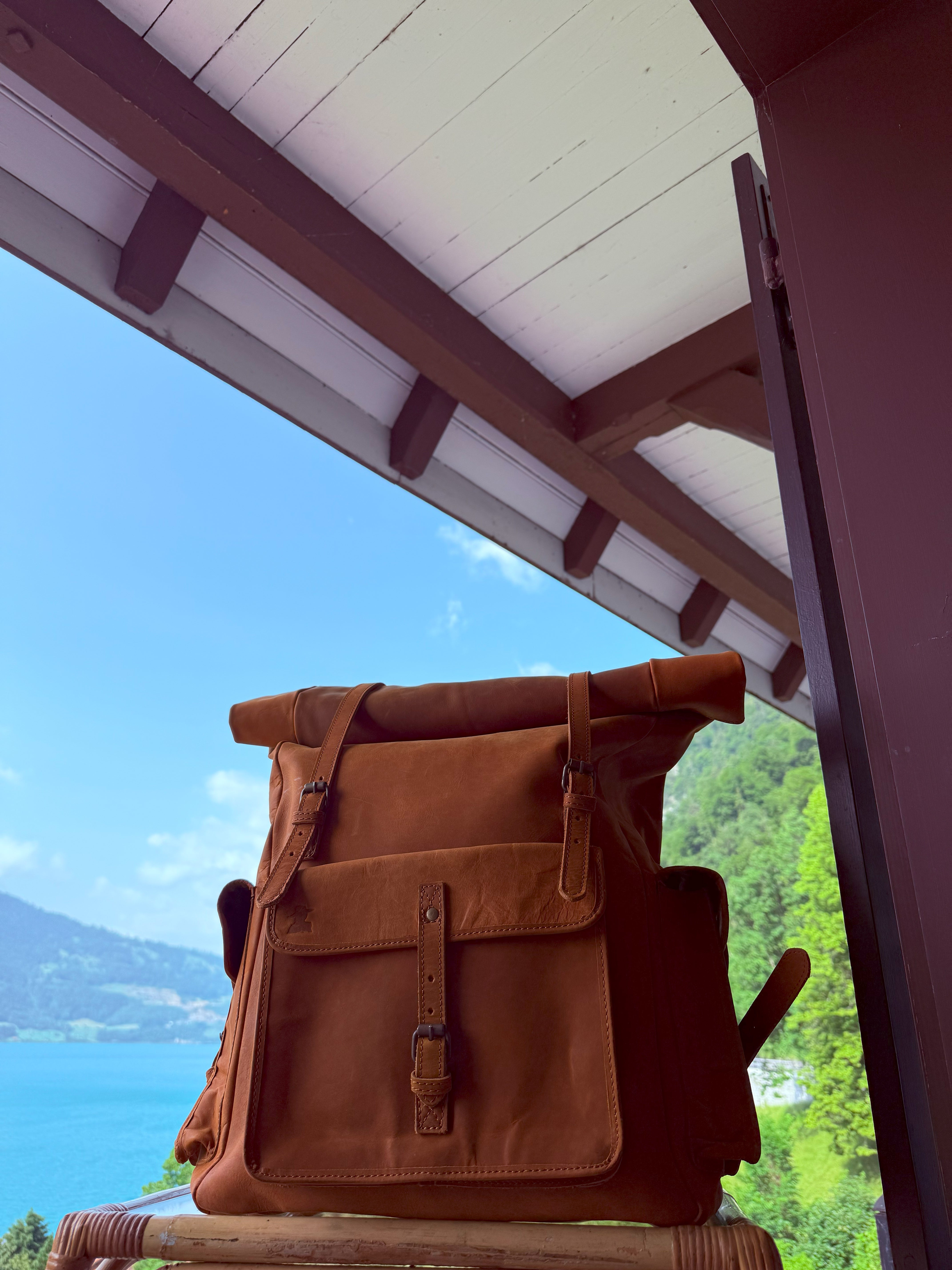 Image 1 for FULLGRAIN BUFFALO LEATHER BACKPACK