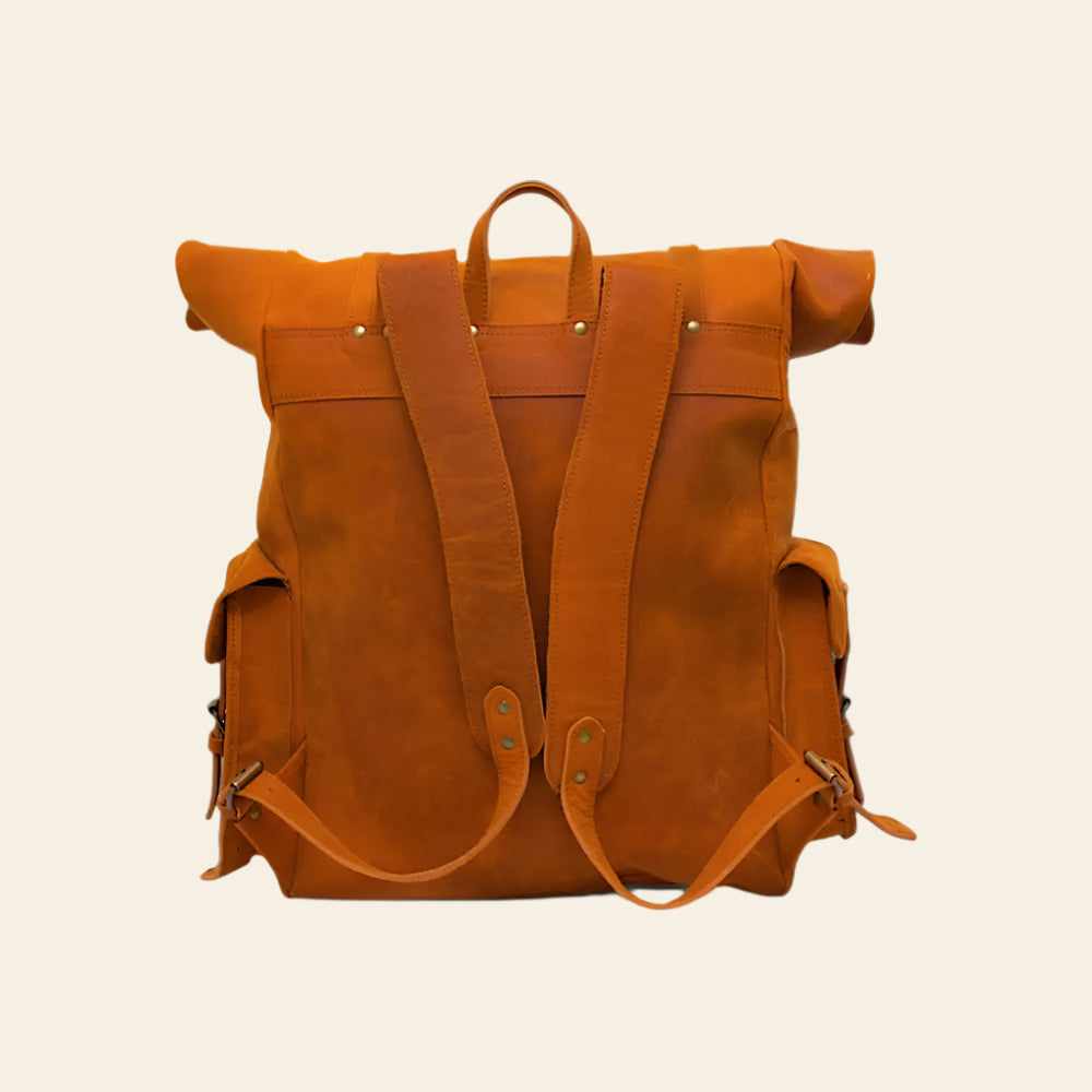 FULLGRAIN BUFFALO LEATHER BACKPACK - backpack