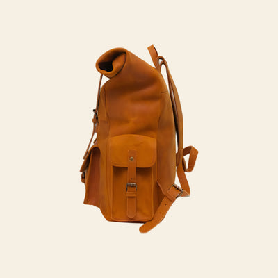 FULLGRAIN BUFFALO LEATHER BACKPACK - backpack